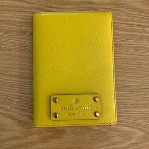 Kate Spade yellow passport cover
